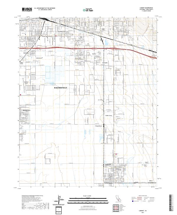 Lamont topographic map thumbnail
