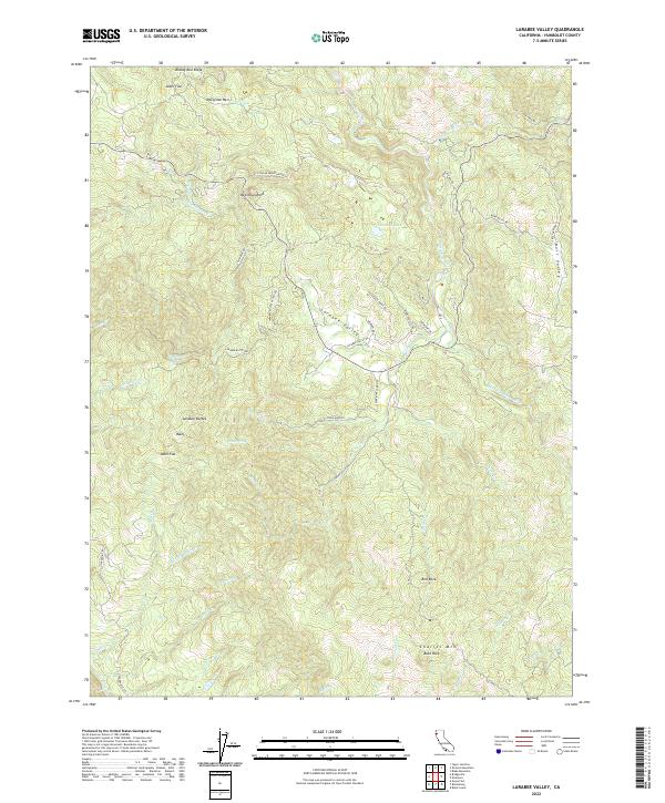 Larabee Valley topographic map thumbnail