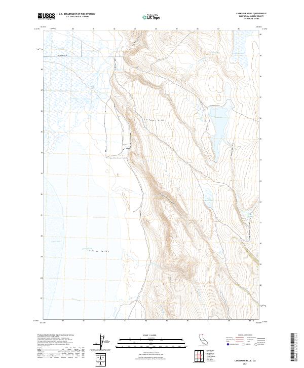 Larkspur Hills topographic map thumbnail