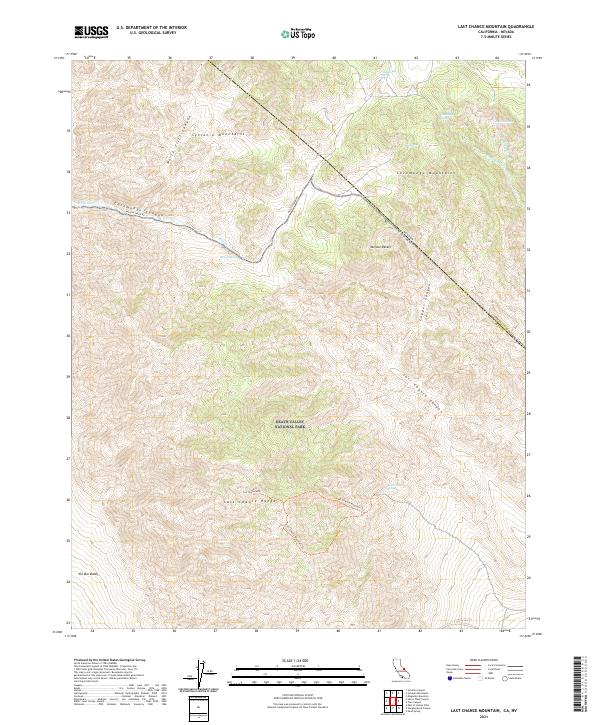 Last Chance Mountain topographic map thumbnail