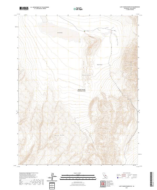 Last Chance Range SW topographic map thumbnail