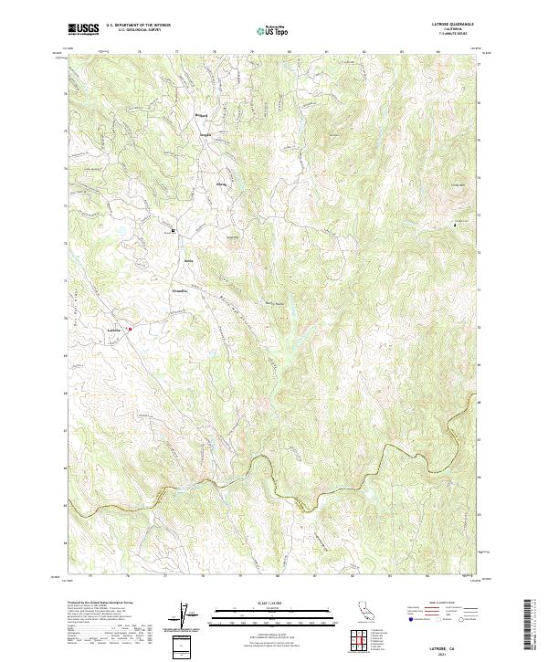Latrobe topographic map thumbnail