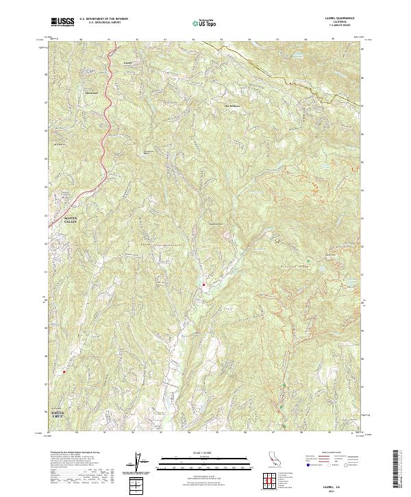 Laurel 2021 topographic map thumbnail