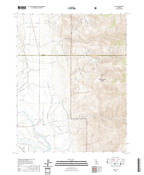 Laws topographic map thumbnail