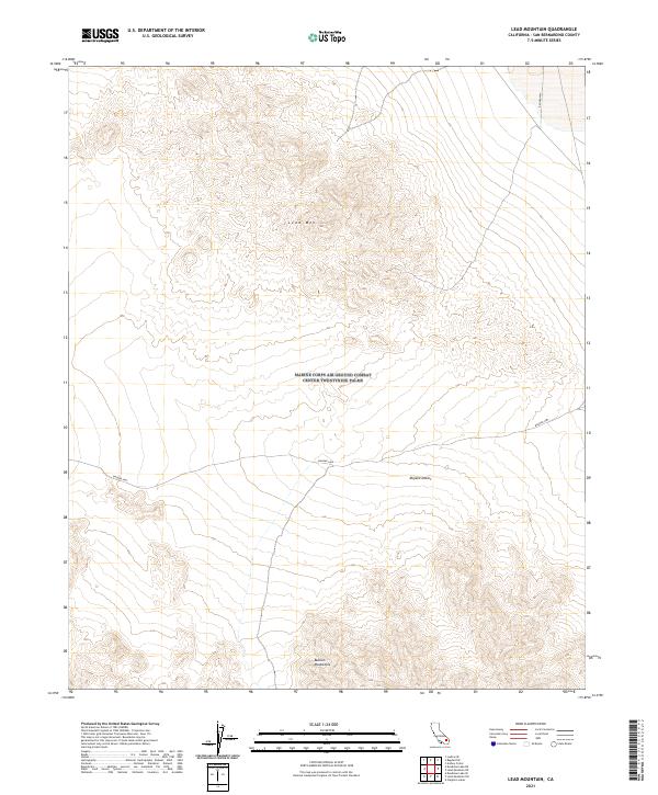 Lead Mountain topographic map thumbnail