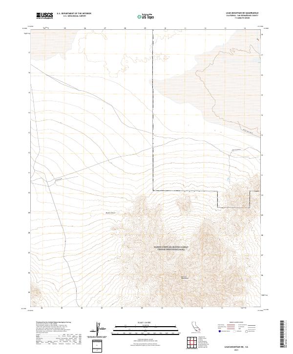 Lead Mountain NE 2021 topographic map thumbnail