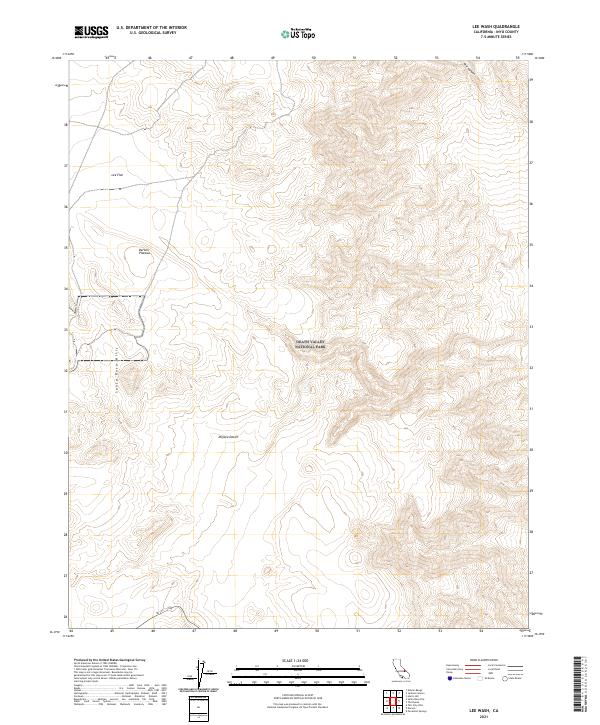 Lee Wash topographic map thumbnail