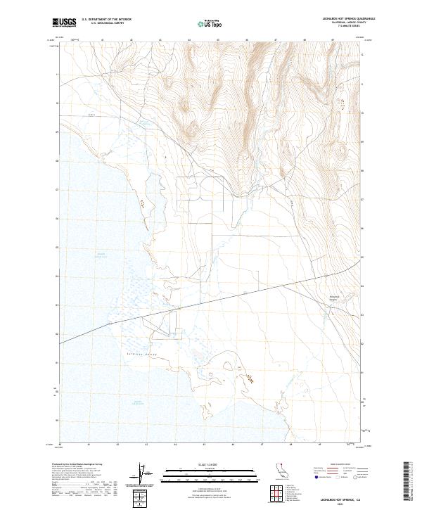 Leonards Hot Springs topographic map thumbnail