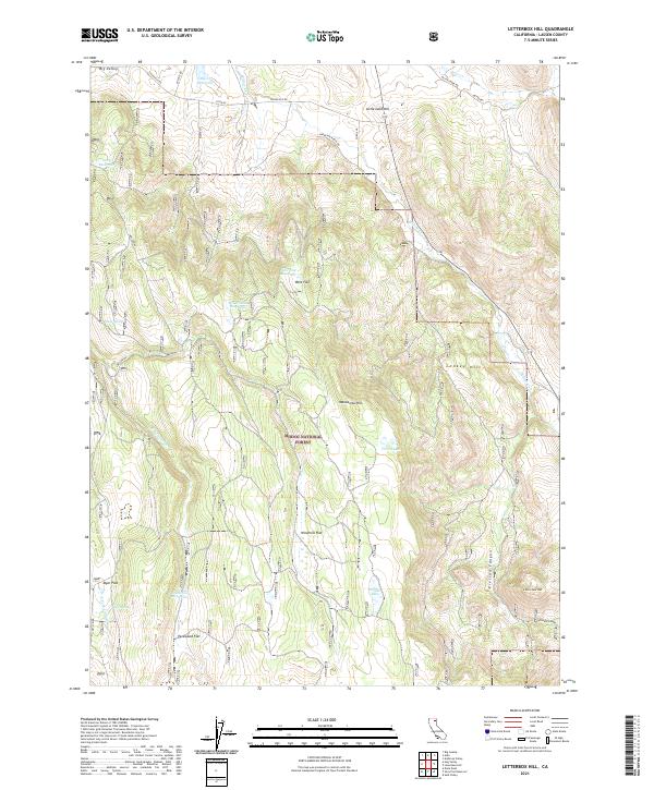 Letterbox Hill topographic map thumbnail
