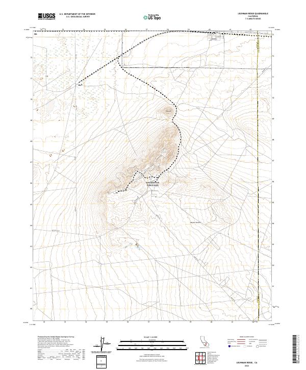 Leuhman Ridge topographic map thumbnail