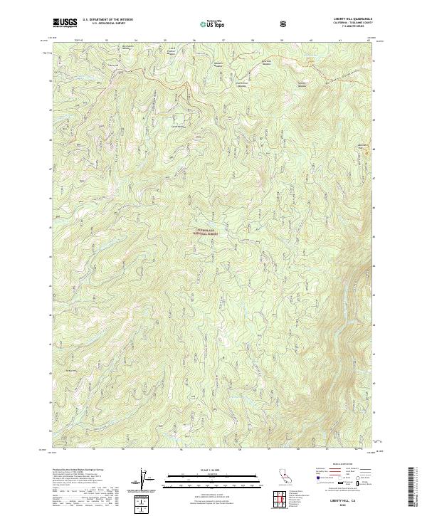 Liberty Hill topographic map thumbnail