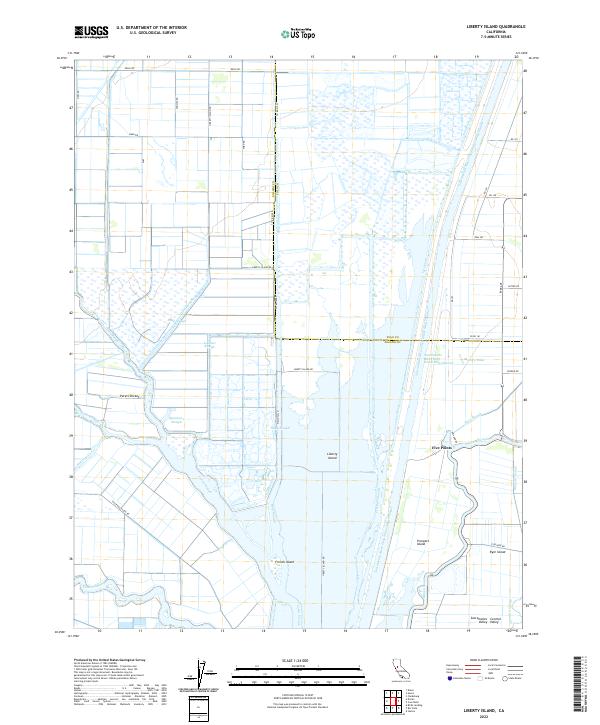 Liberty Island topographic map thumbnail