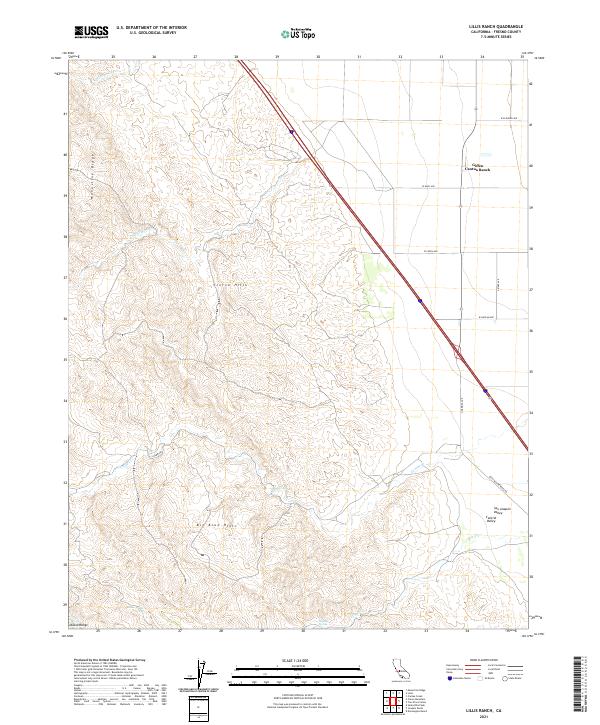 Lillis Ranch topographic map thumbnail
