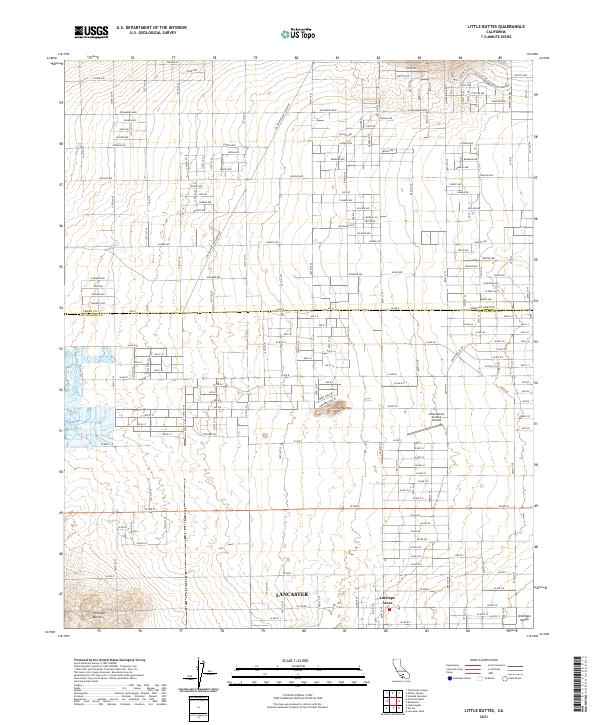 Little Buttes topographic map thumbnail