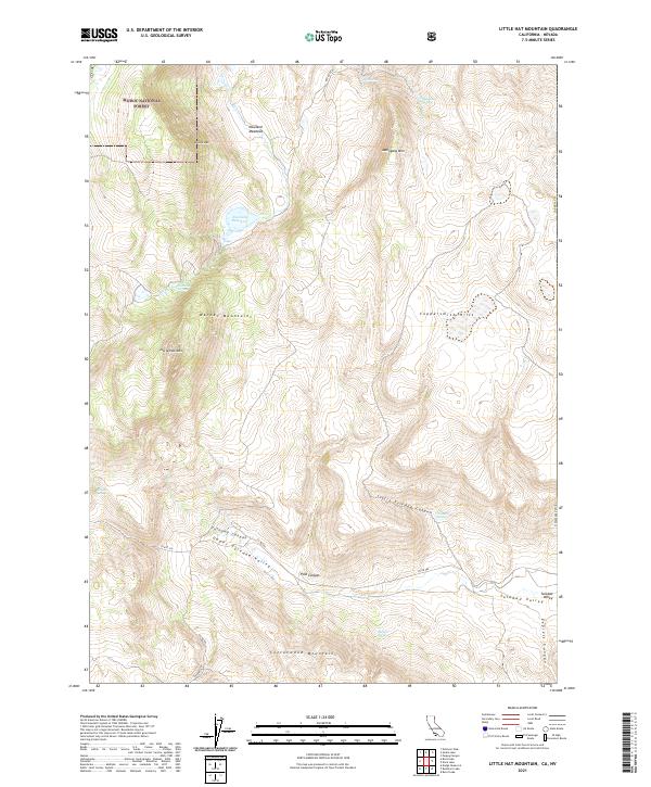 Little Hat Mountain topographic map thumbnail