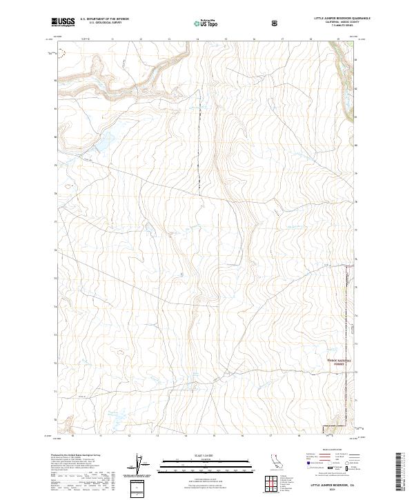 Little Juniper Reservoir topographic map thumbnail