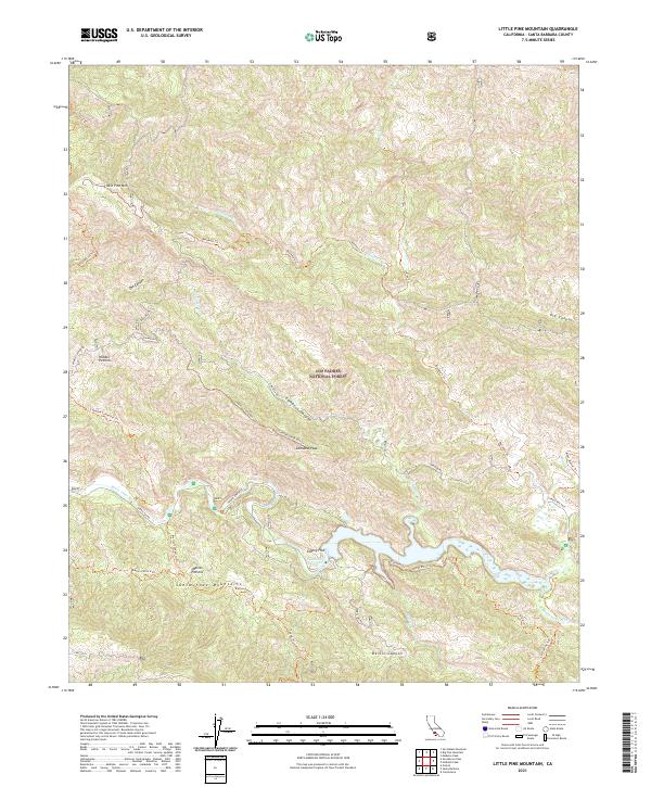 Little Pine Mountain topographic map thumbnail