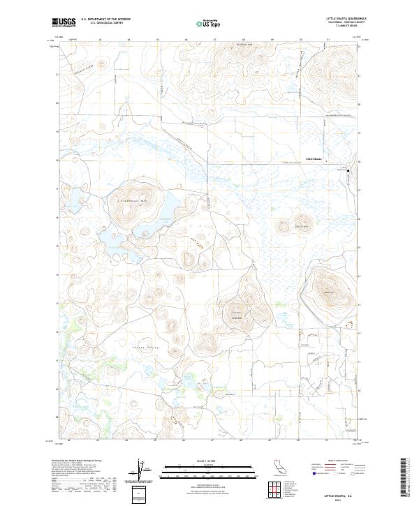 Little Shasta topographic map thumbnail