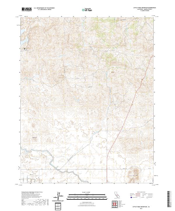 Little Table Mountain topographic map thumbnail