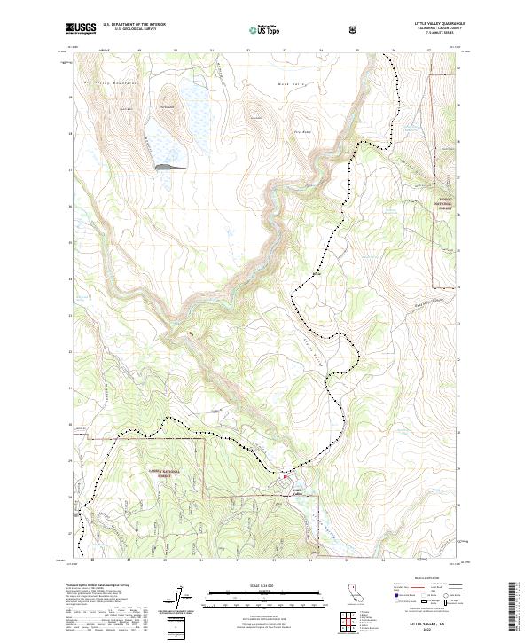 Little Valley topographic map thumbnail