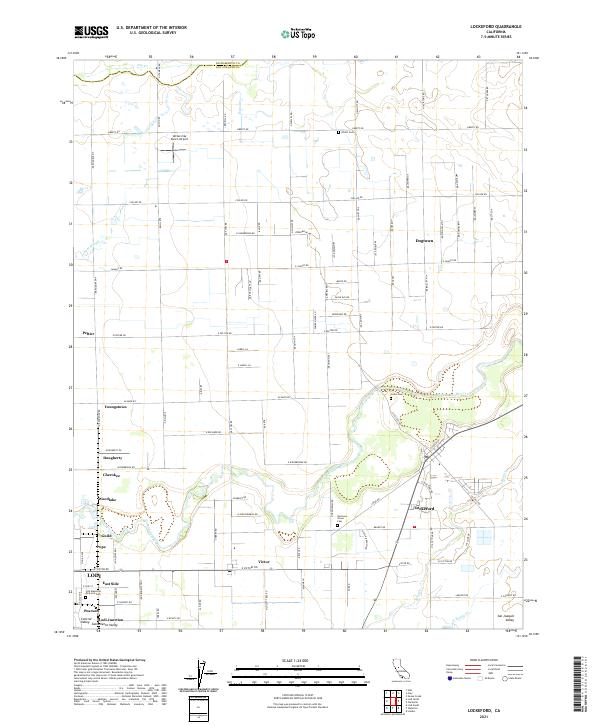 Lockeford topographic map thumbnail
