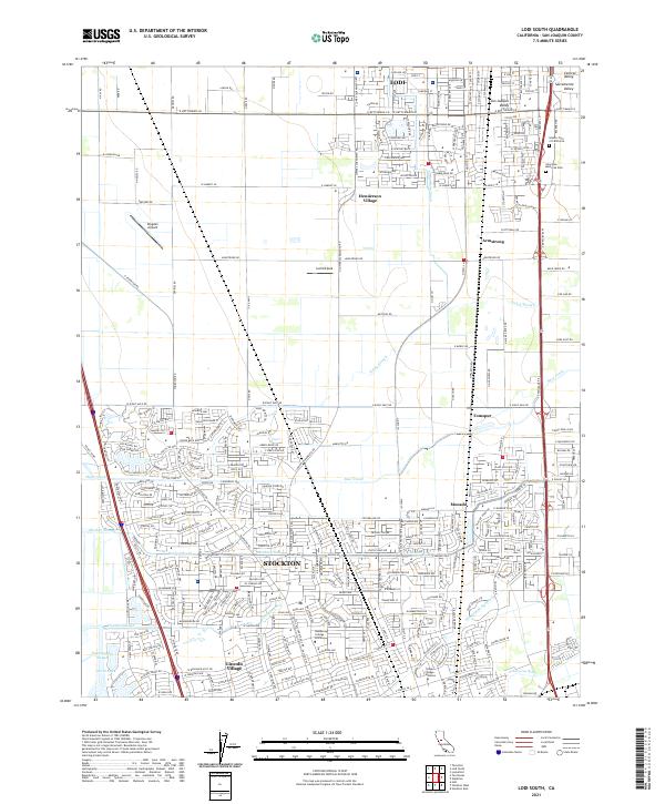 Lodi South topographic map thumbnail
