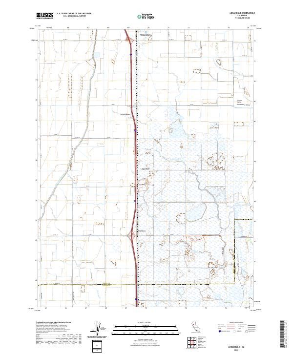 Logandale topographic map thumbnail
