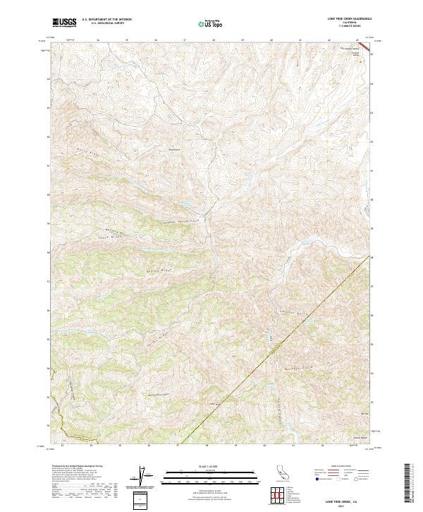 Lone Tree Creek topographic map thumbnail