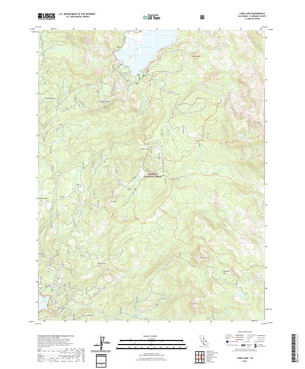 Loon Lake topographic map thumbnail
