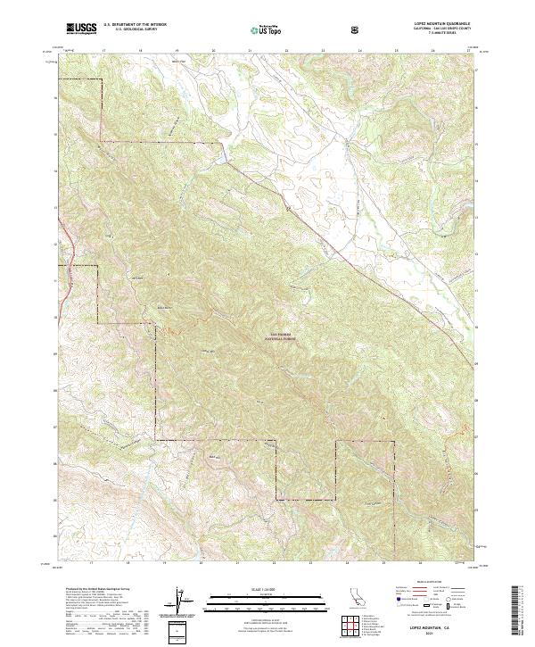 Lopez Mountain topographic map thumbnail