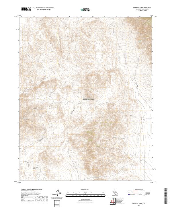 Louisiana Butte topographic map thumbnail