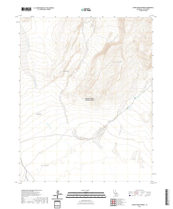 Lower Warm Springs topographic map thumbnail