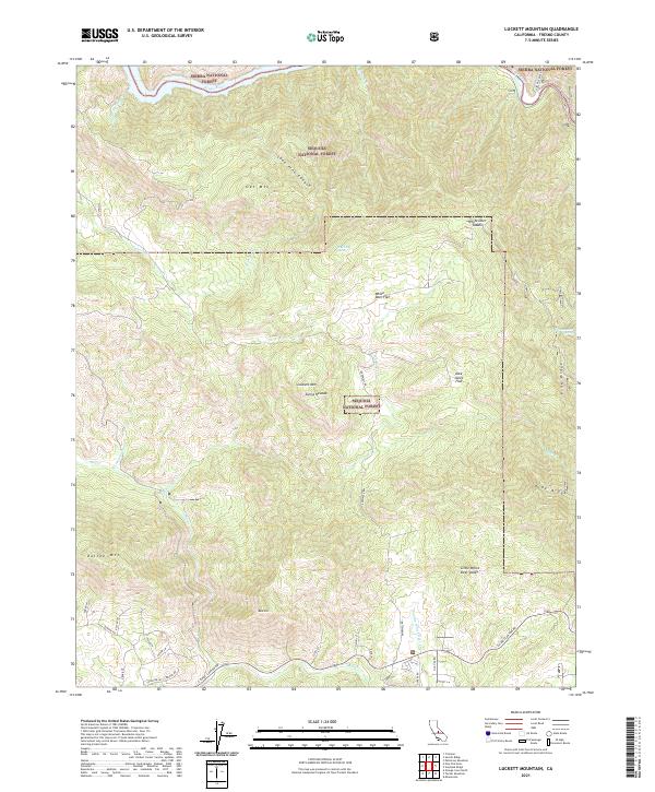 Luckett Mountain 2021 topographic map thumbnail