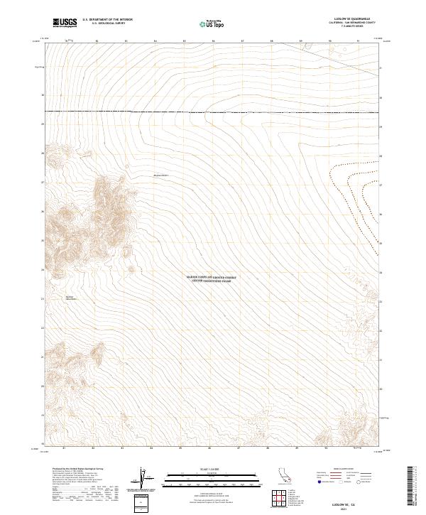 Ludlow SE topographic map thumbnail