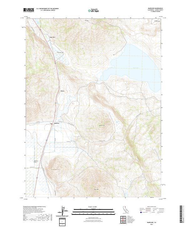 Madeline topographic map thumbnail