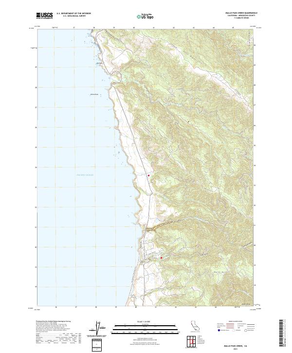 Mallo Pass Creek topographic map thumbnail