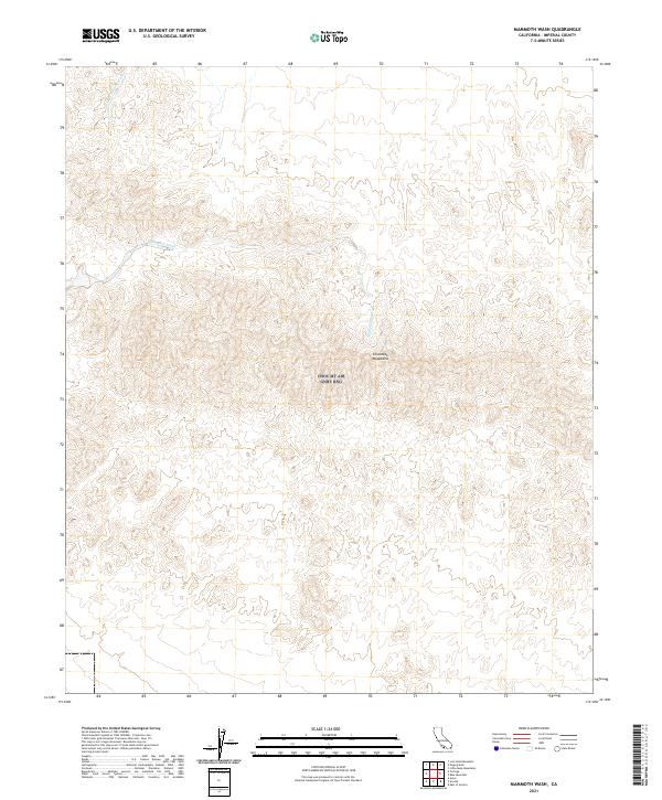 Mammoth Wash 2021 topographic map thumbnail