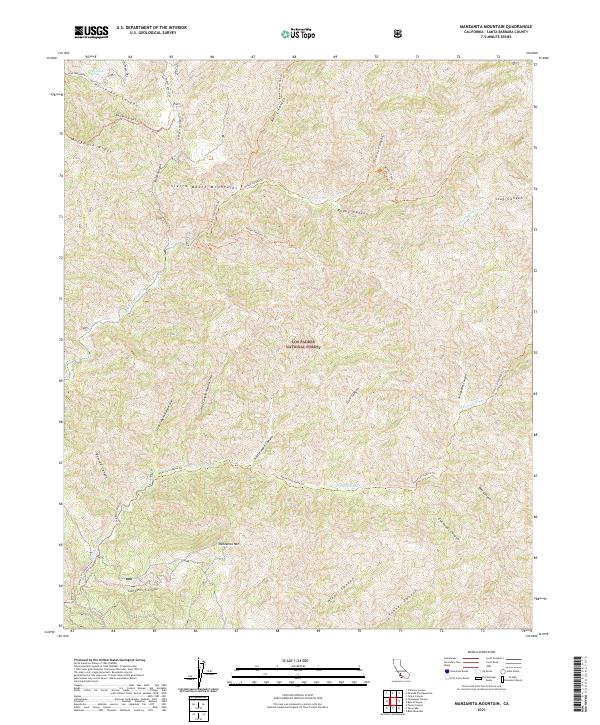 Manzanita Mountain topographic map thumbnail