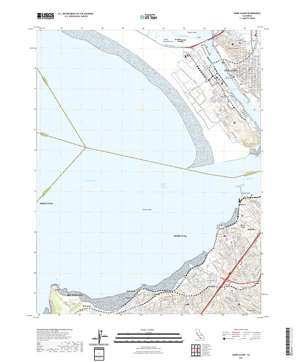 Mare Island topographic map thumbnail