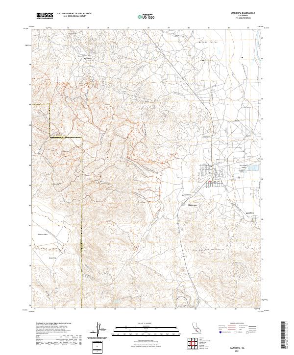 Maricopa 2021 topographic map thumbnail
