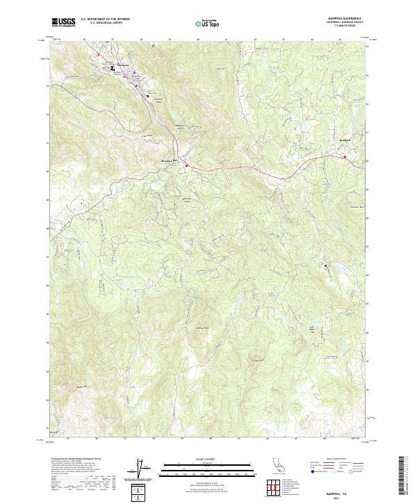 Mariposa 2021 topographic map thumbnail