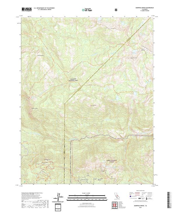 Mariposa Grove topographic map thumbnail