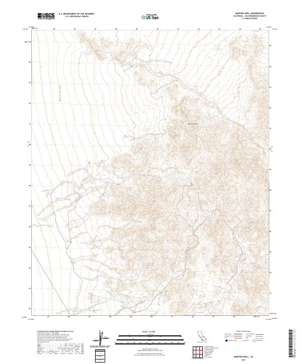 Martins Well topographic map thumbnail