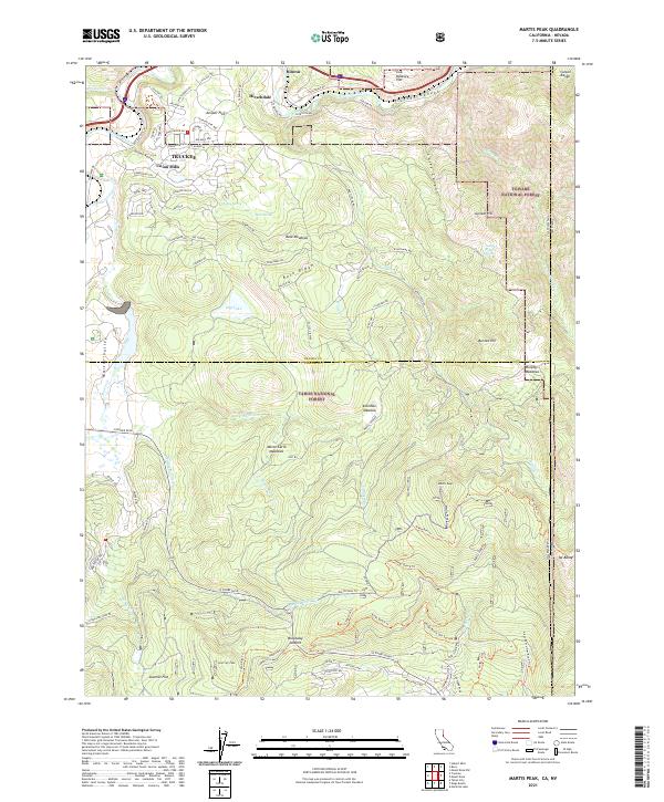 Martis Peak topographic map thumbnail