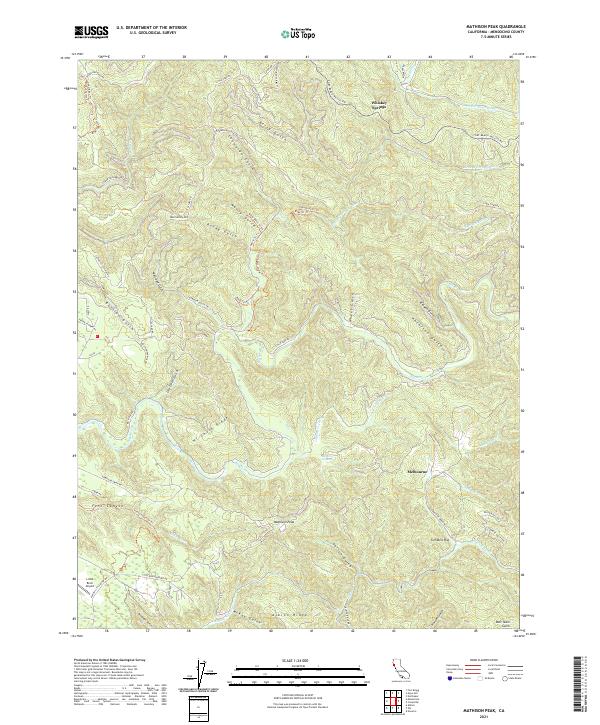 Mathison Peak 2021 topographic map thumbnail