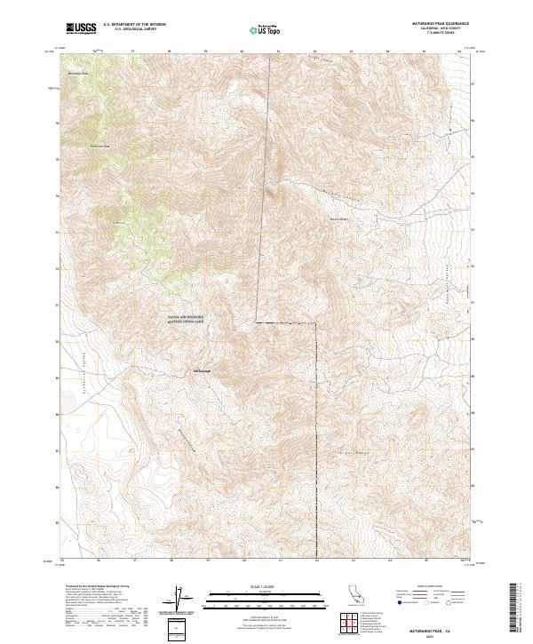 Maturango Peak topographic map thumbnail