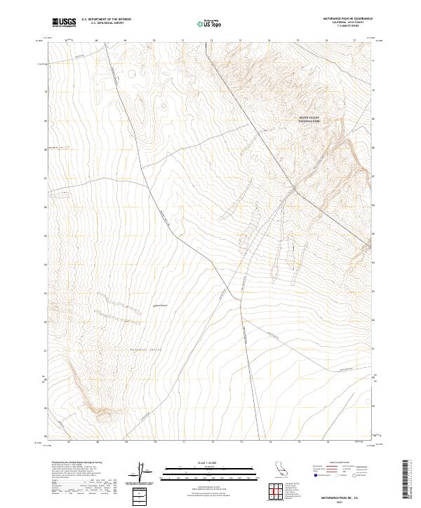 Maturango Peak NE topographic map thumbnail
