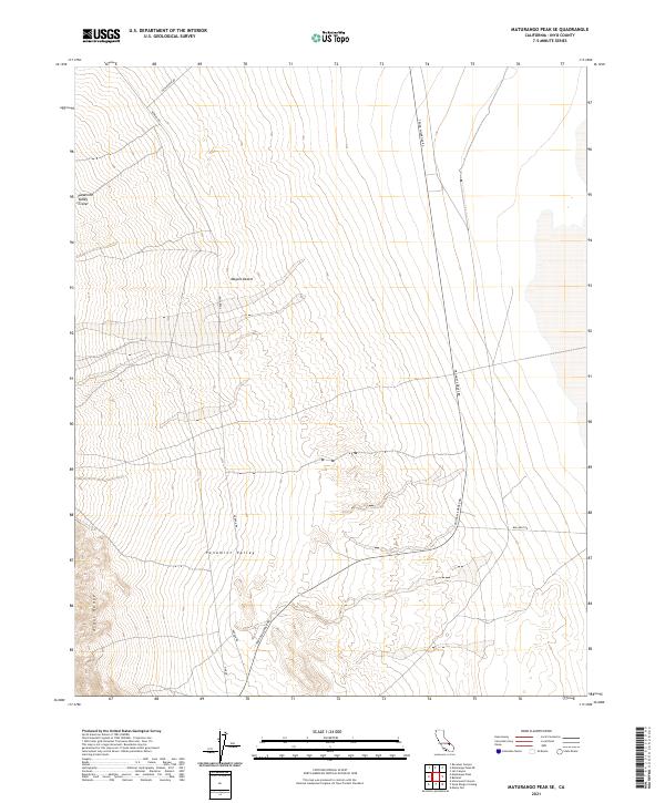 Maturango Peak SE topographic map thumbnail