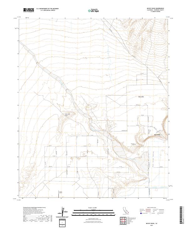 McCoy Wash topographic map thumbnail