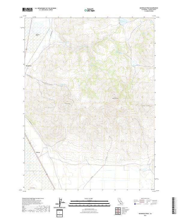 McDonald Peak 2021 topographic map thumbnail